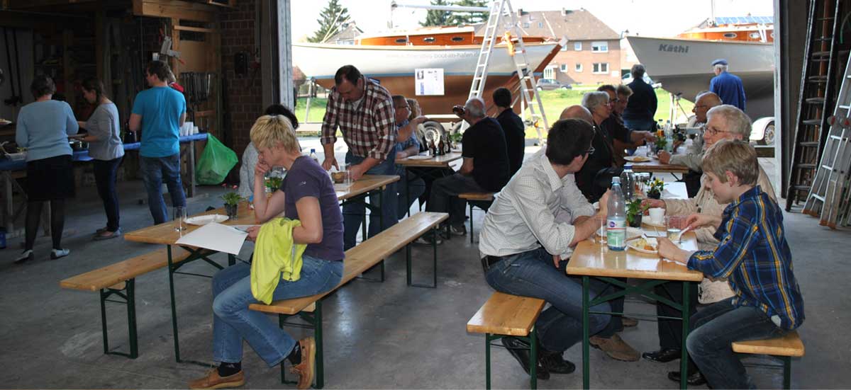 offene Kajüte bei Funger